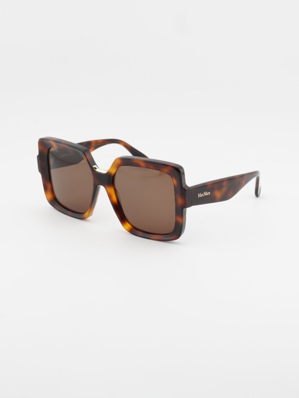 Max Mara ERNEST MM0088 52E Sunglasses Havana Square Frame, Brown Lenses